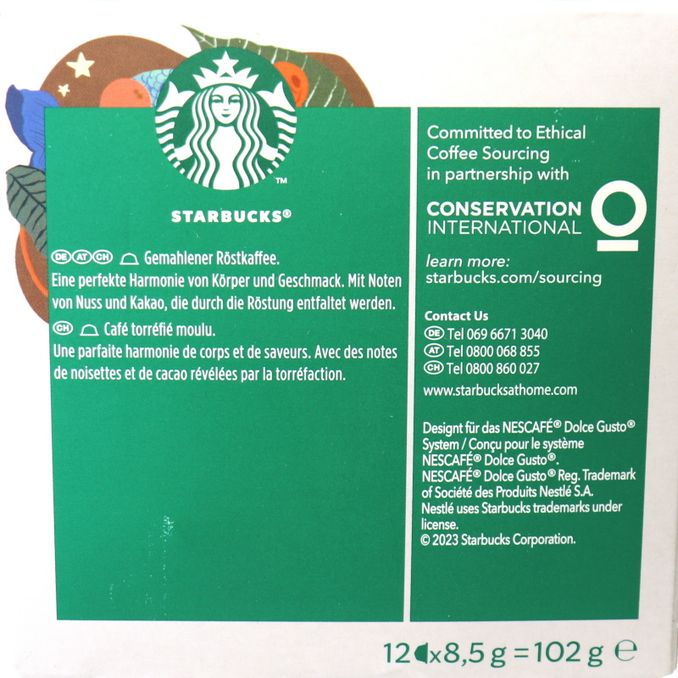 Starbucks Dolce Gusto Grande, 102g von Starbucks
