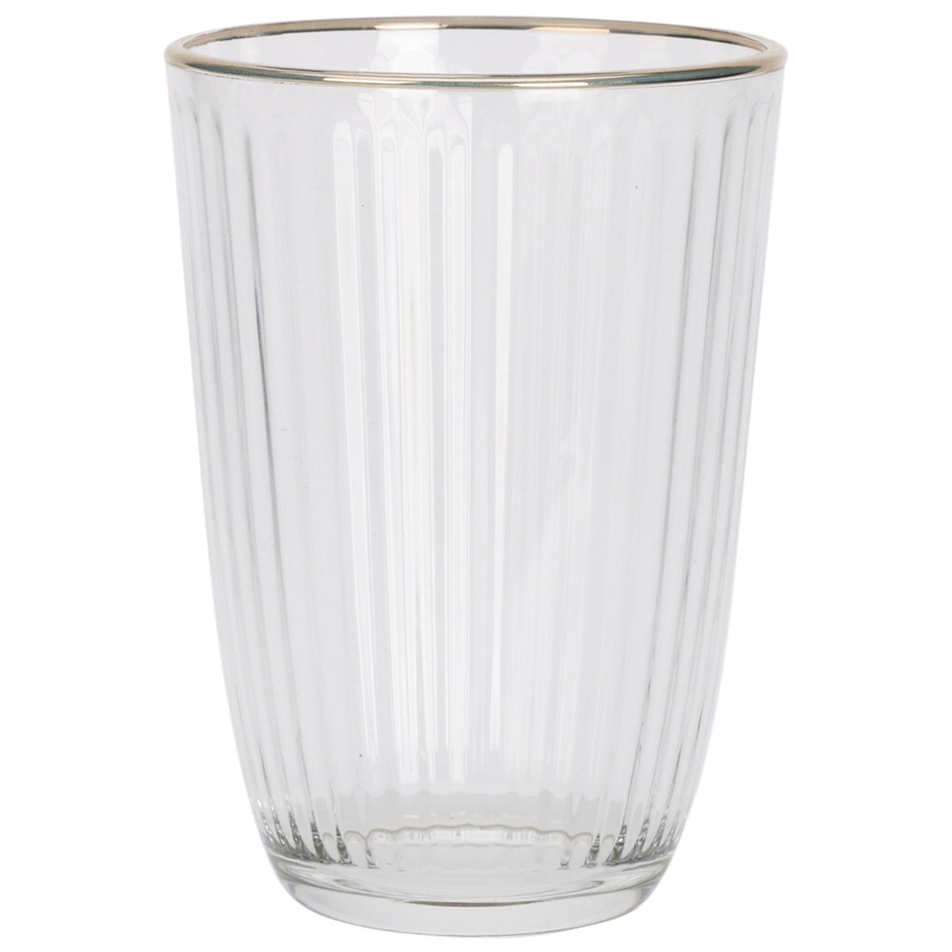 Trinkglas - transparent-Gold - 395 ml