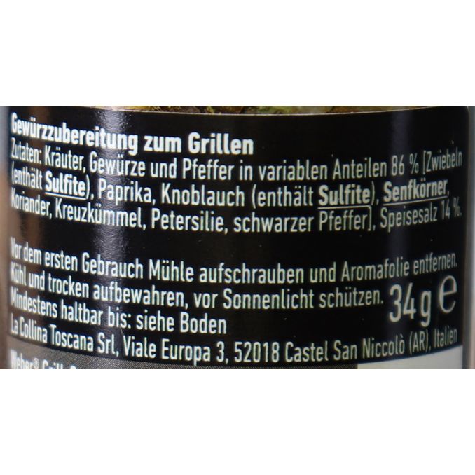 Gewürzmühle Beer Can Chicken Gewürz, 34g von Weber