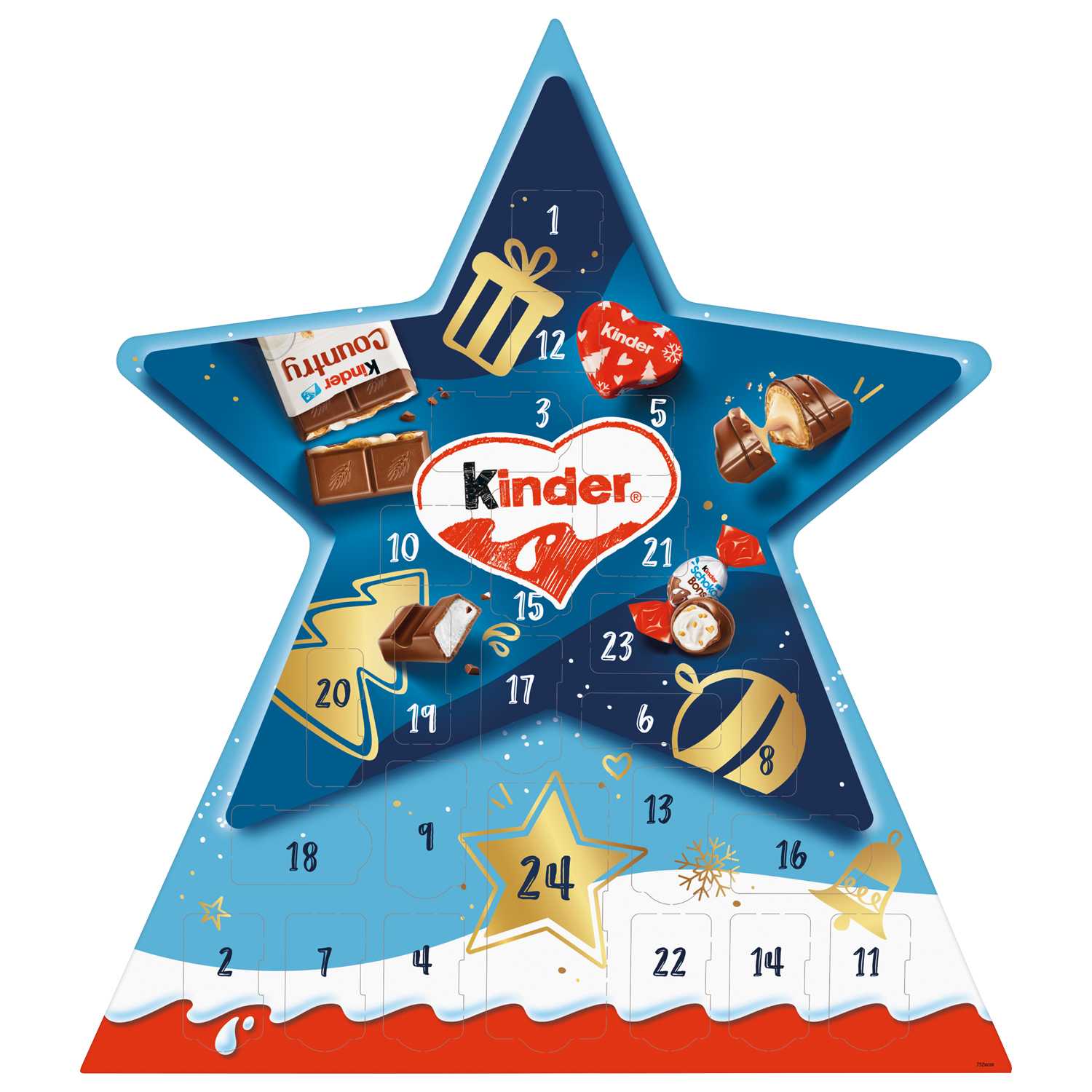 Ferrero Adventskalender Kinder Stern149g