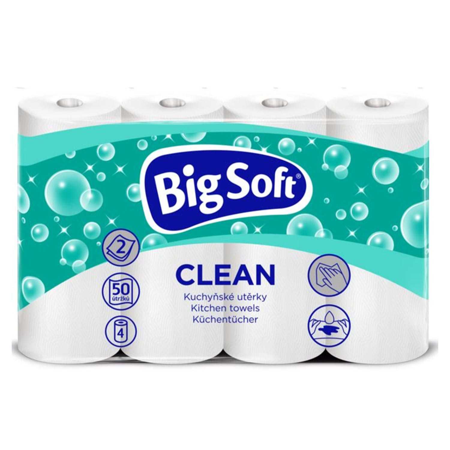 Big Soft Classic Küchenrollen 2lagig 4 Rollen