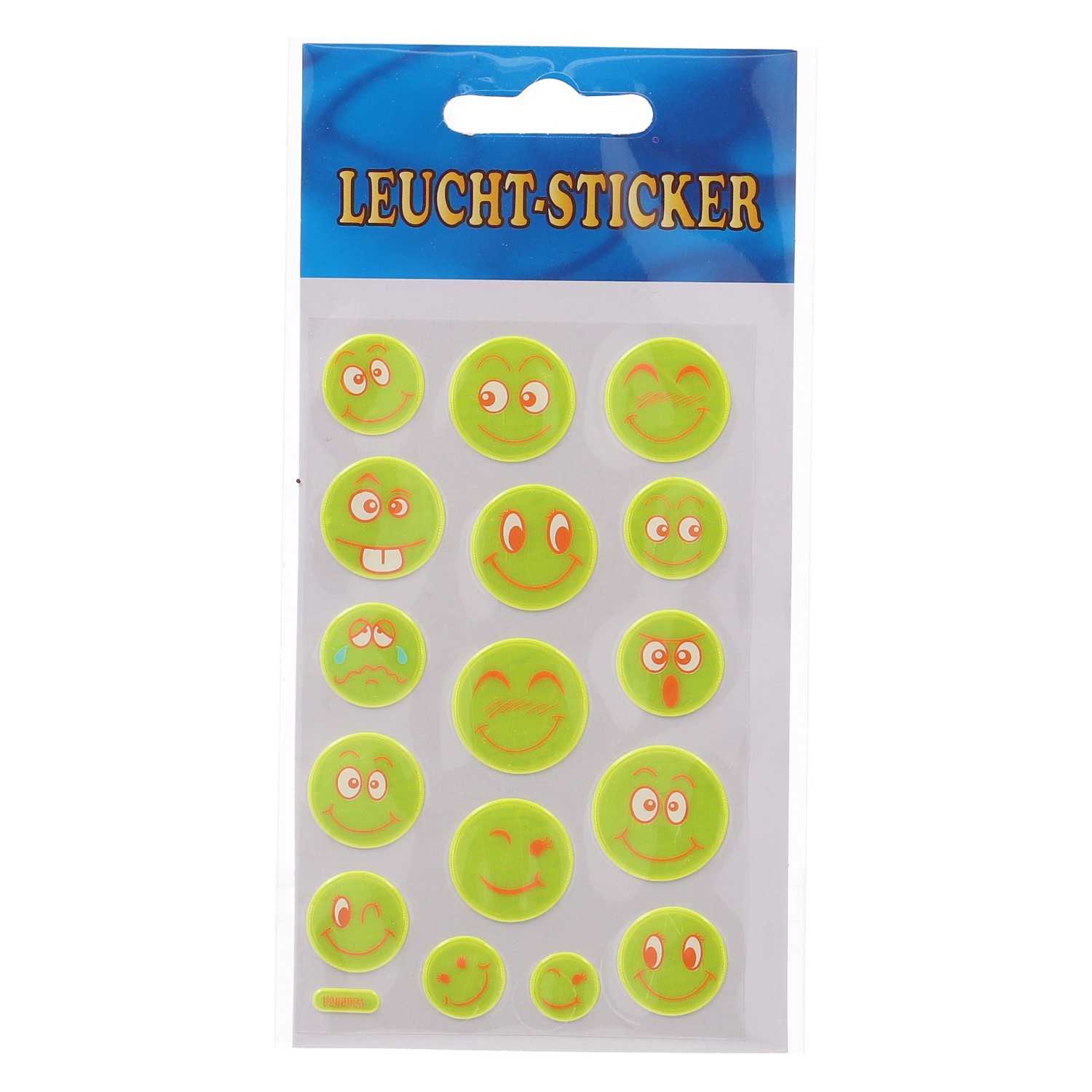 Sticker leuchtend 8 x 16 cm 6fach