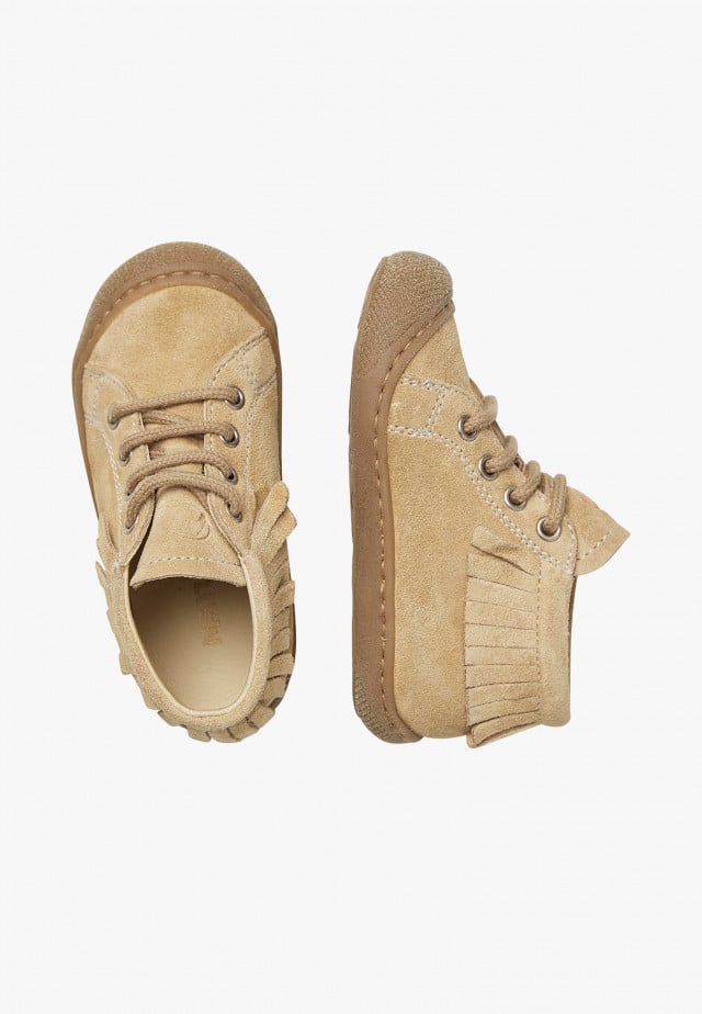 NATURINO JULY ONELauflernschuhe aus Veloursleder, Beige