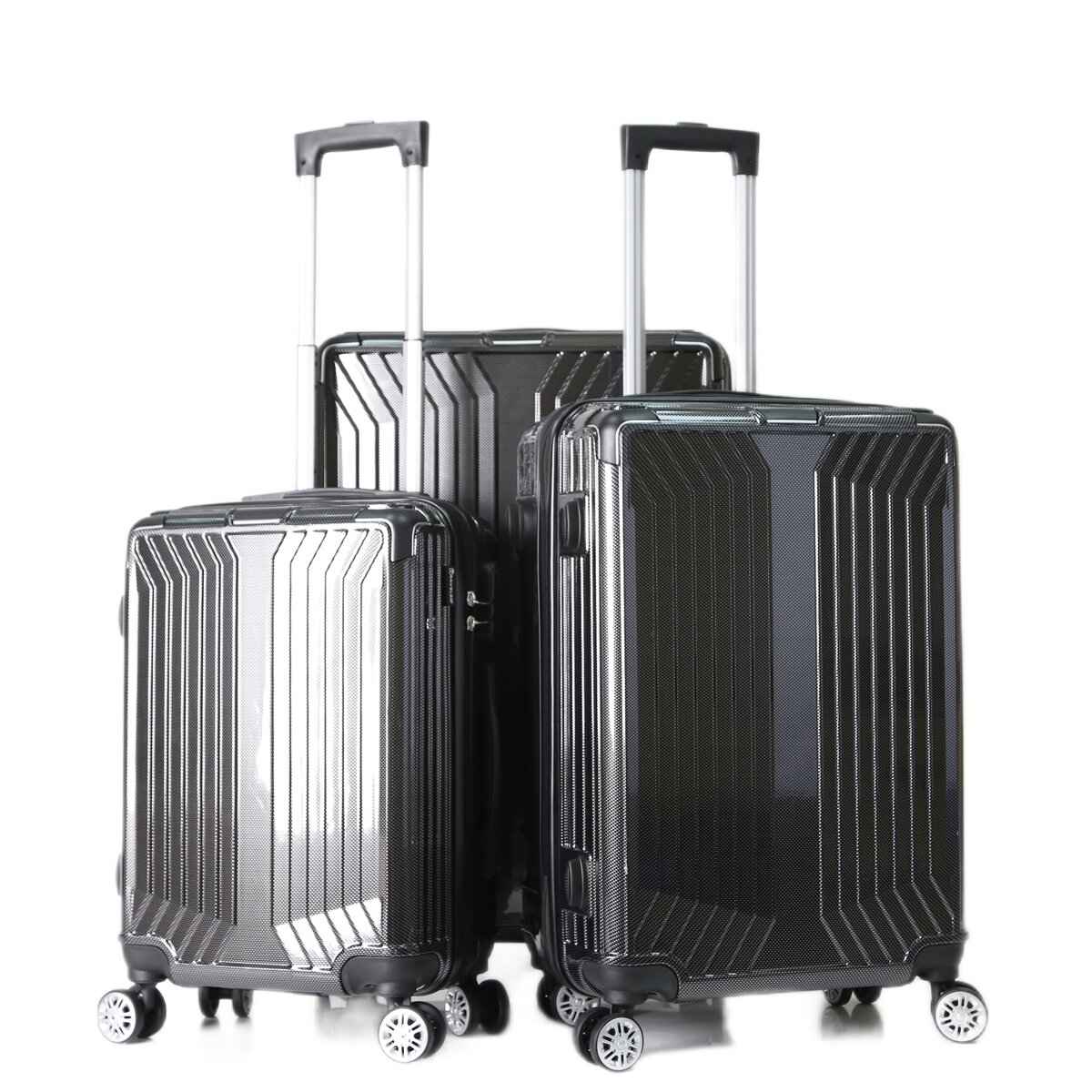 Koffer 3 tlg Trolley Set Kofferset Gepäck Polycarbonat