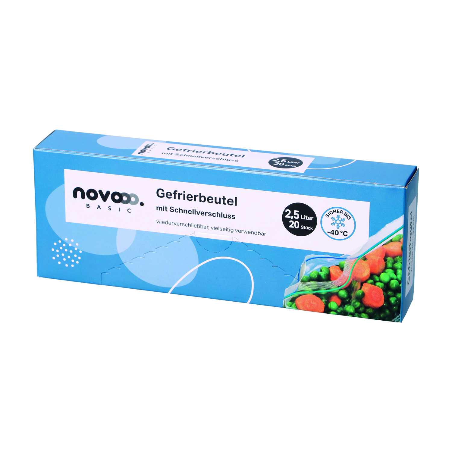 Gefrierbeutel 2,5ltr. 20St. wiederverschließbar