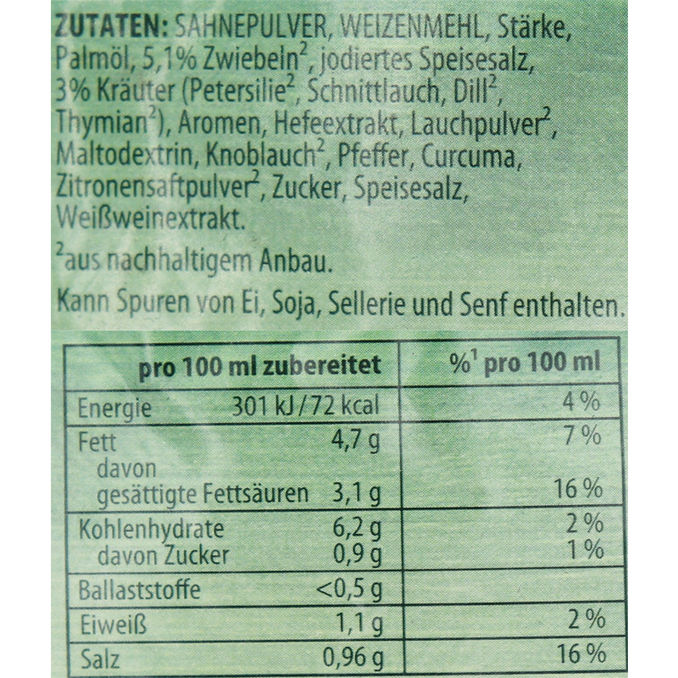 Knorr Feinschmecker Kräuter Sauce, 35g von Knorr