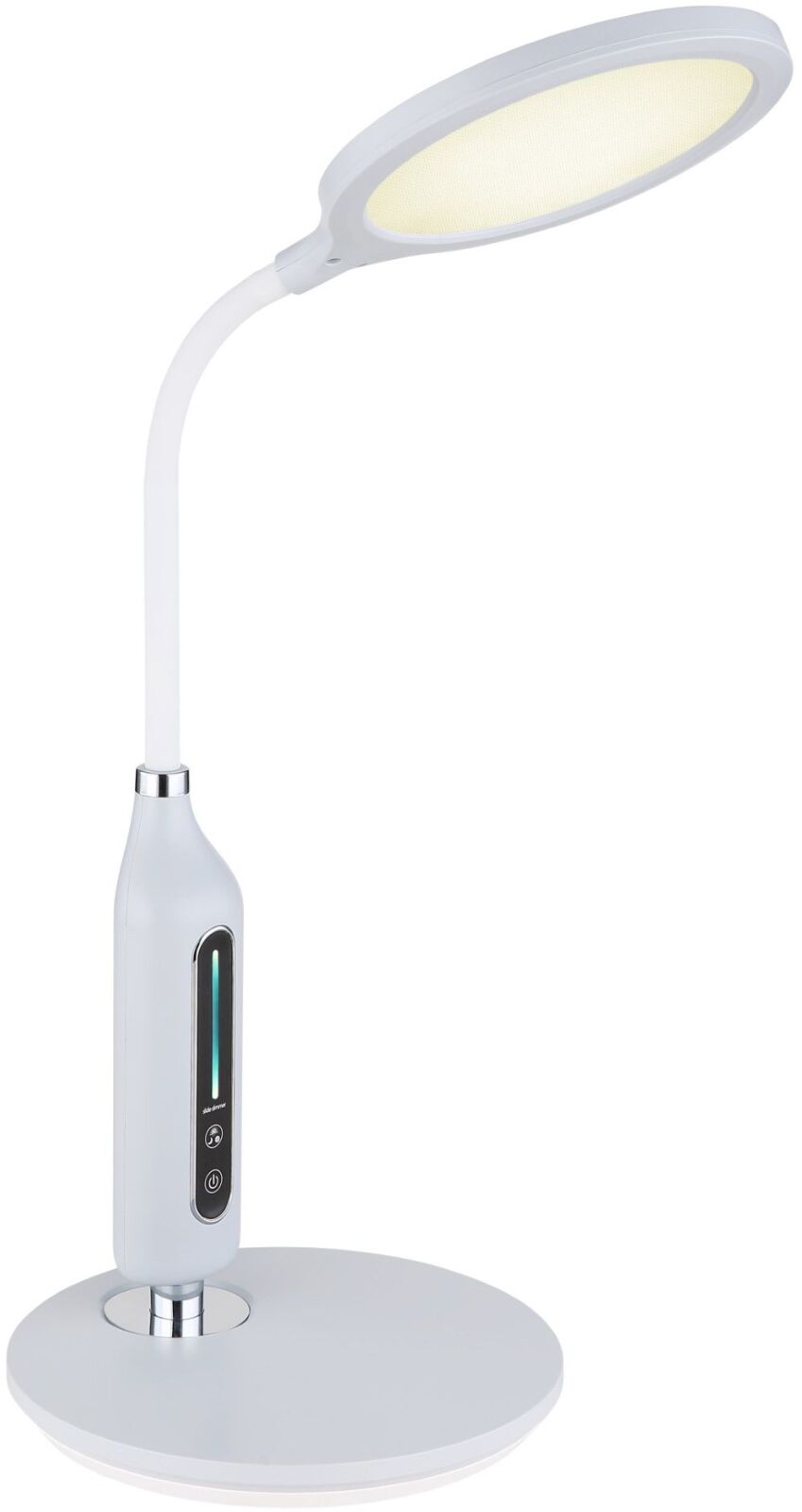 LED-Schreibtischleuchte - grau matt - Flexarm - 40,7 cm