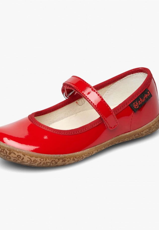 NATURINO PAVIABallerinas mit Riemchen aus Lackleder, Rot