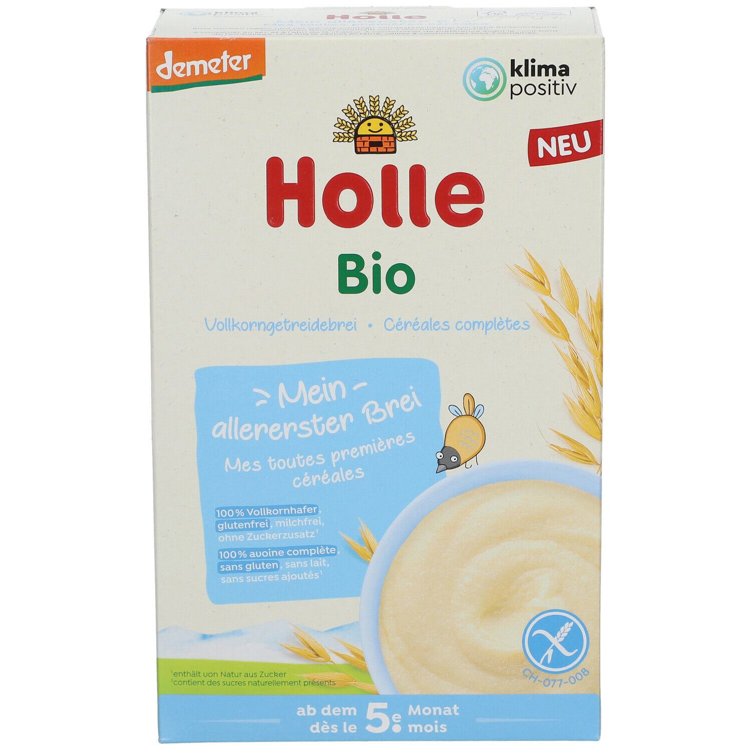 Holle Bio-Vollkorngetreidebrei – Mein allererster Brei, ab dem 5. Monat