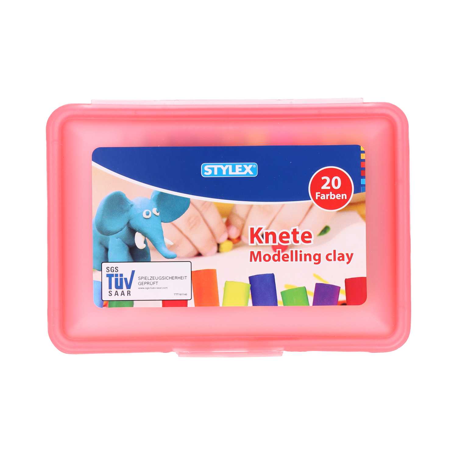 STYLEX® Knete in Kunststoffbox 20er 4fach