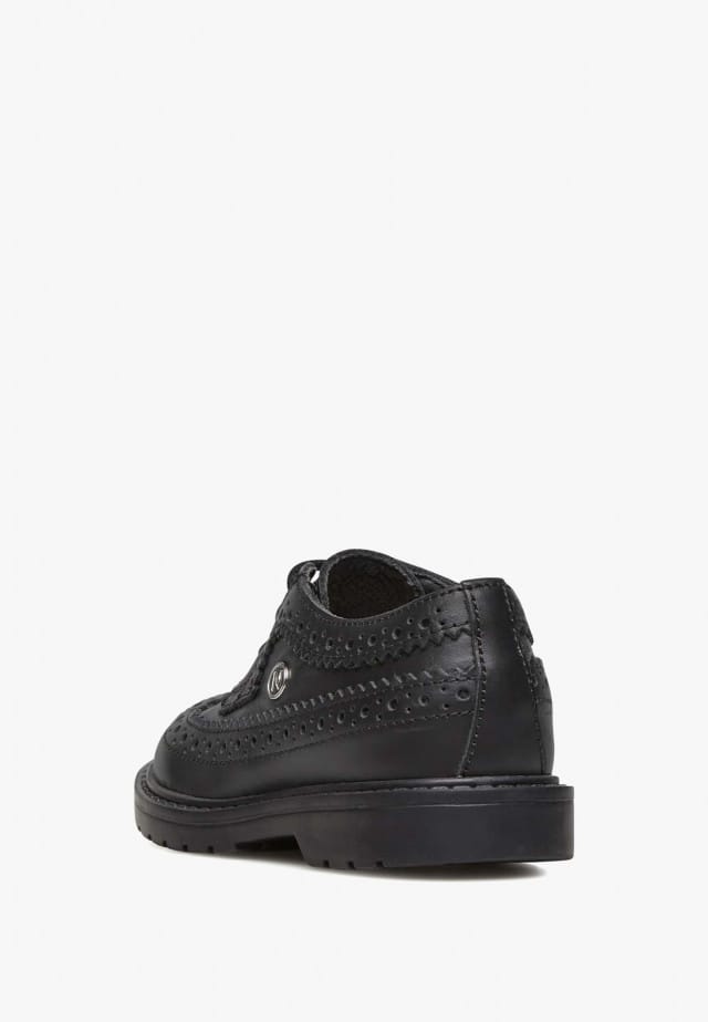 NATURINO ALBERTSchnürschuhe mit Lochverzierung, Schwarz