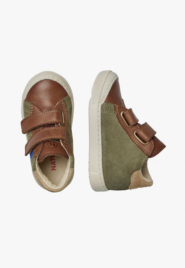 NATURINO HEIST VLSneakers aus Leder und Veloursleder, Militärgrün
