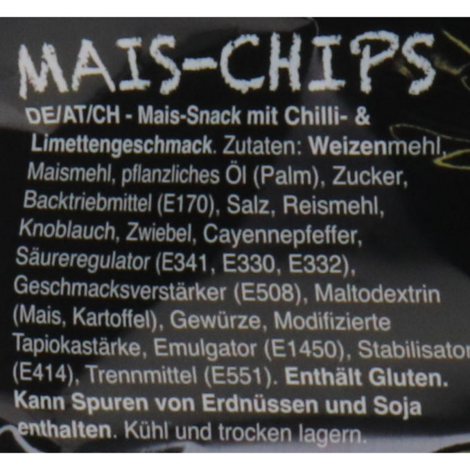 Mais-Chips Stikz Hot Chili Limette, 90g von Dipple