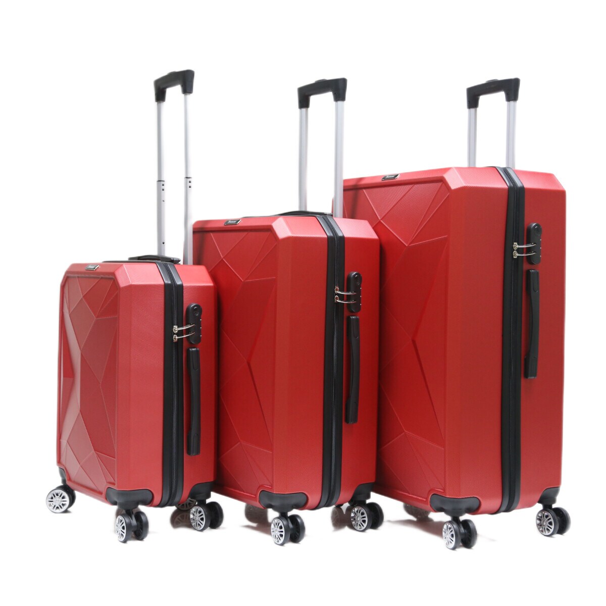 Reisekoffer ABS-03 Koffer 3-teilig Hartschale Trolley Set Kofferset Ha