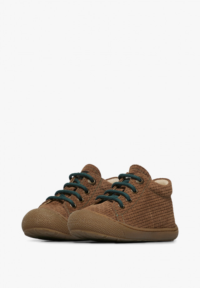 NATURINO COCOONLauflernschuhe aus Veloursleder, Braun