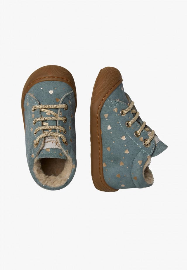 NATURINO COCOONLauflernschuhe aus Veloursleder, Salbei