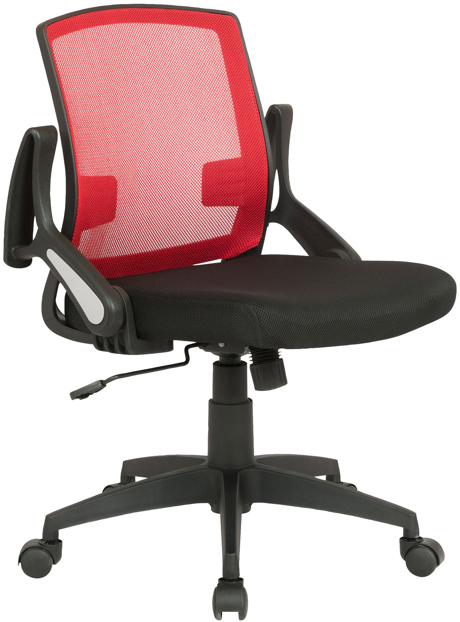 TPFLiving Bürostuhl Rennes mit atmungskativem Netzbezug Schwarz/Schwarz