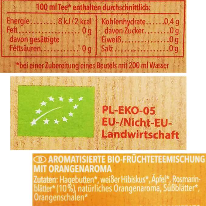 BIO Teekanne Eistee Orange Rosmarin, 41,25g von Teekanne
