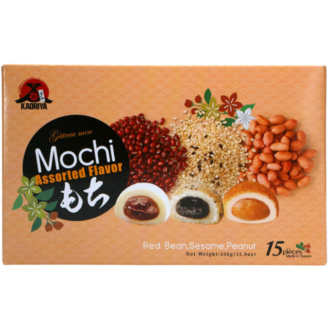 Mochi Mixed, Red Bean, Sesame & Peanut, 450g von Kaoriya