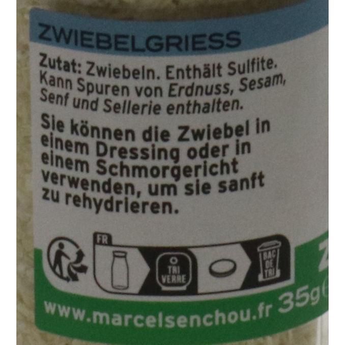 Zwiebelgriess, 35g von Marcel Senchou