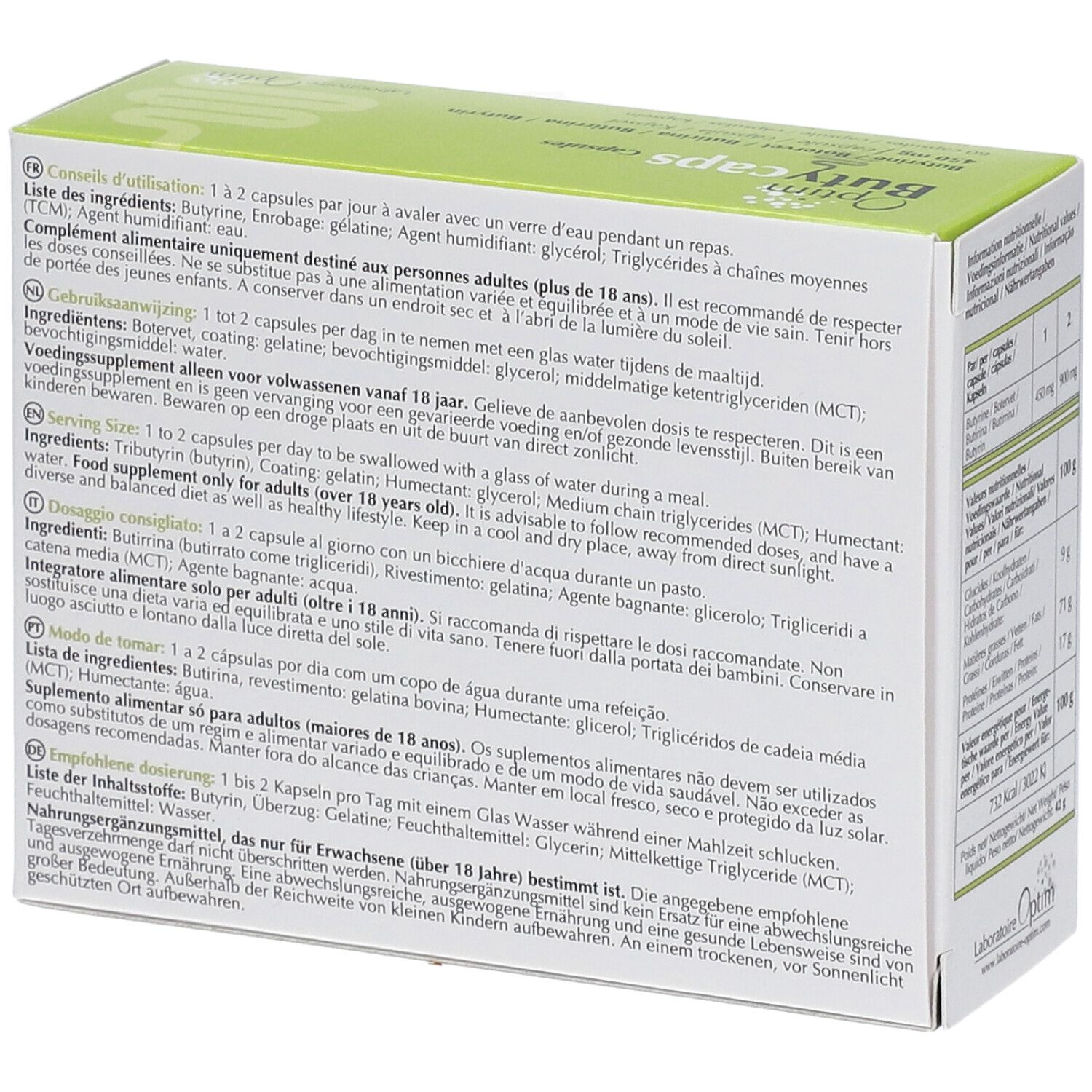 Laboratoires Optim ButyCaps