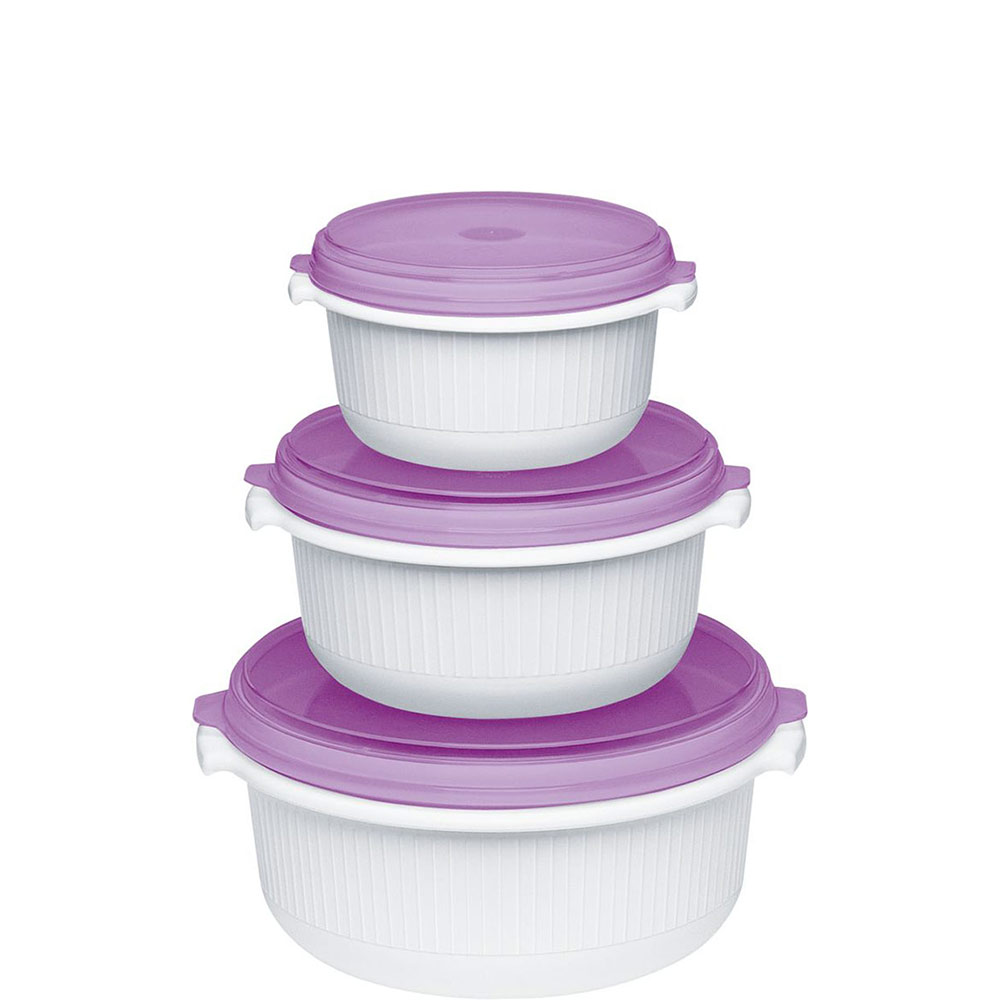 MICRO FAMILY Mikrowellentopf 3er-Set