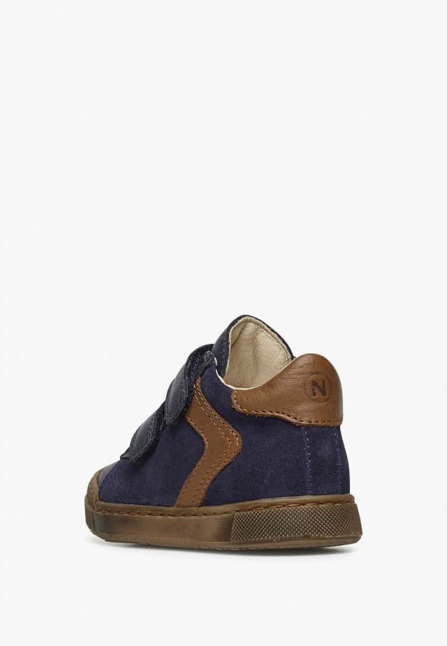 NATURINO HEIST VLSneakers aus Leder und Veloursleder, Marineblau-Lederbraun