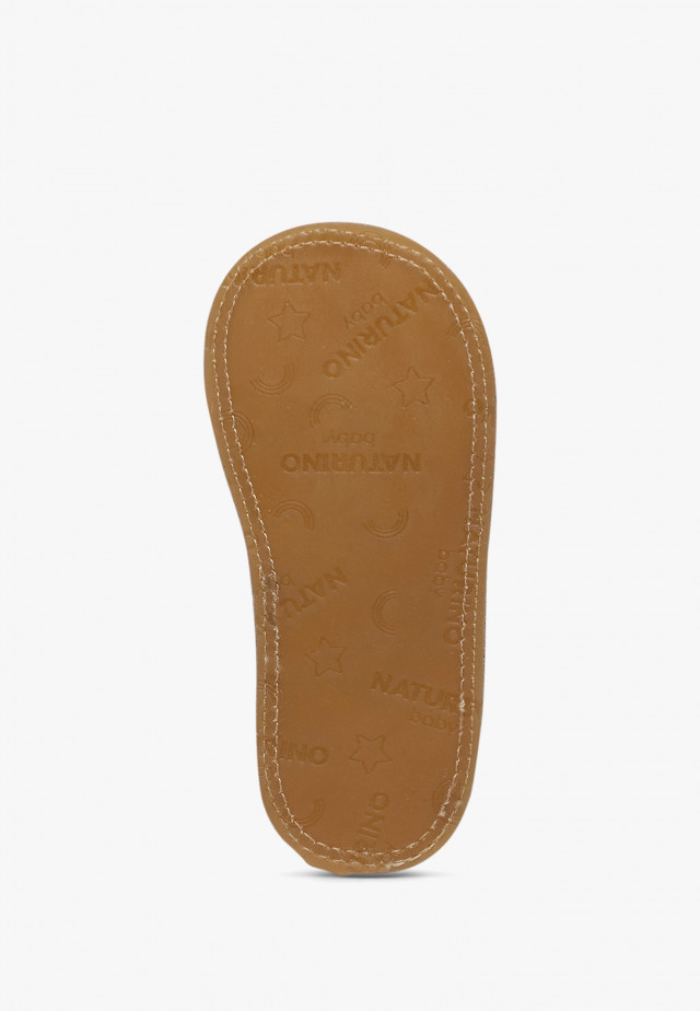 NATURINO PLUMARD 2Krabbelschuhe mit Blumenprint, Cremeweiß