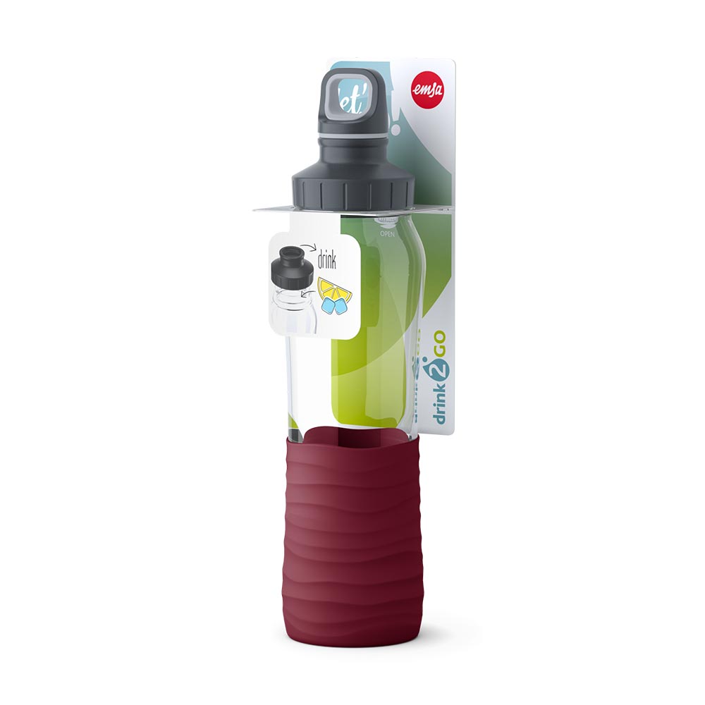 Drink2Go Trinkflasche Glas 0,7 L