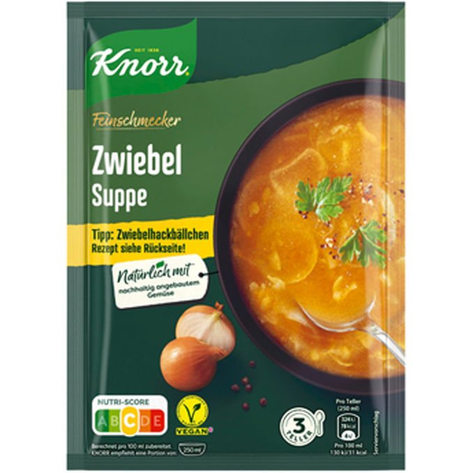 Feinschmecker Zwiebel Suppe, 62g von Knorr