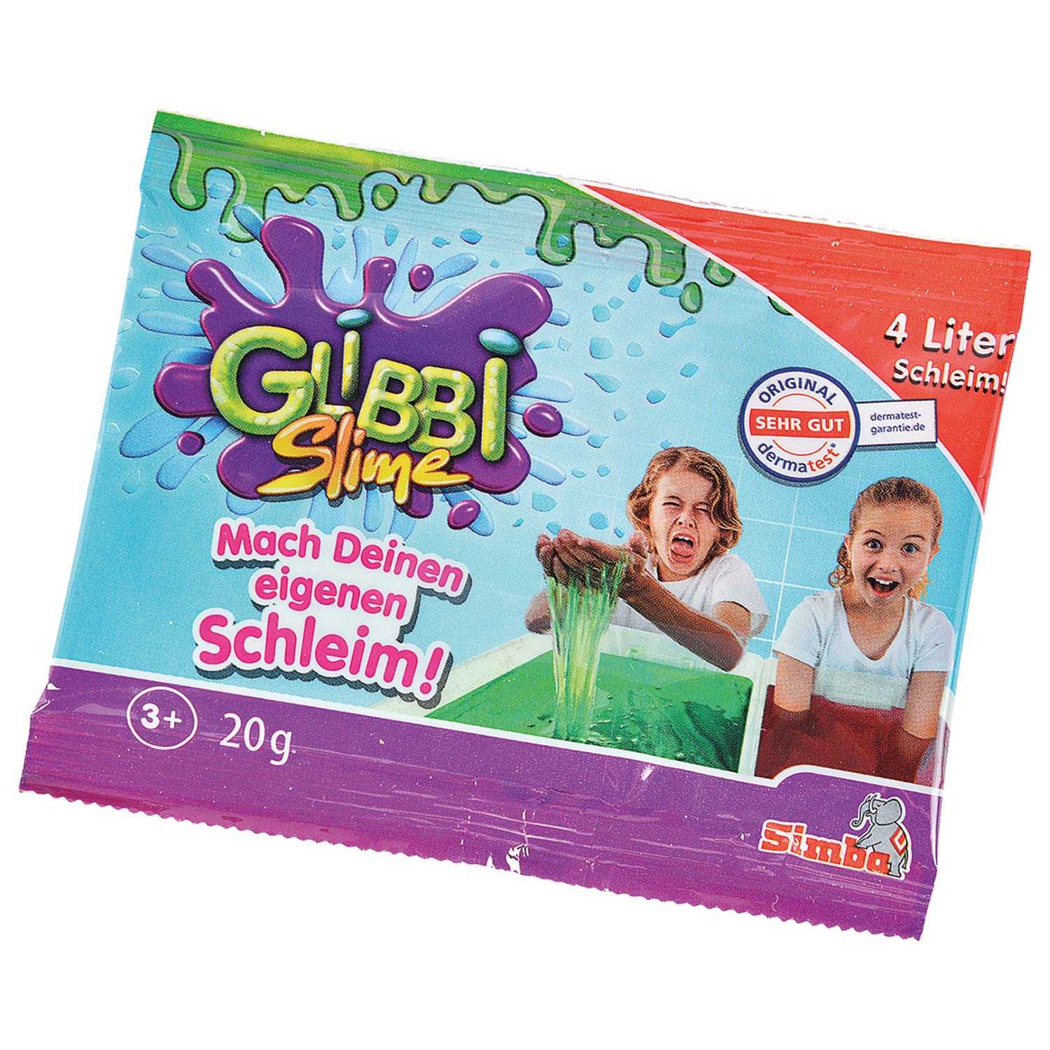 Badezusatz Glibbi Slime Maker für 4 Liter Bade-Schleim 20 g 2fach