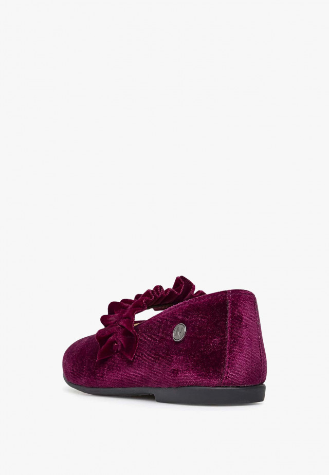 NATURINO AMERANTIBallerinas aus Veloursleder, Bordeaux