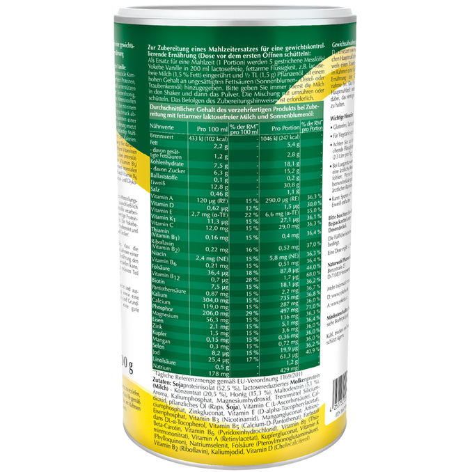Yokebe Proteinshake Vanille laktosefrei, 500g von Yokebe