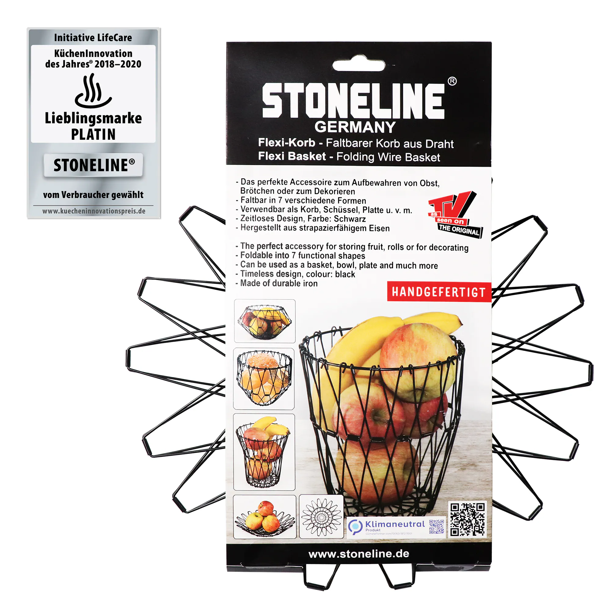 STONELINE® Faltbarer Obstkorb - Flexi-Korb