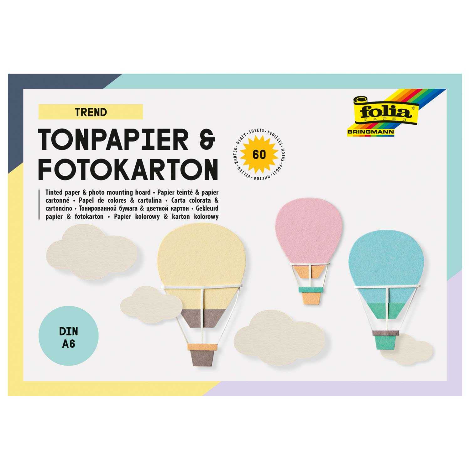 Folia Tonpapier & Fotokarton DIN A6 Basic
