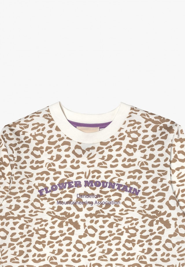 AKANELangarm-Shirt, Weiß-Beige