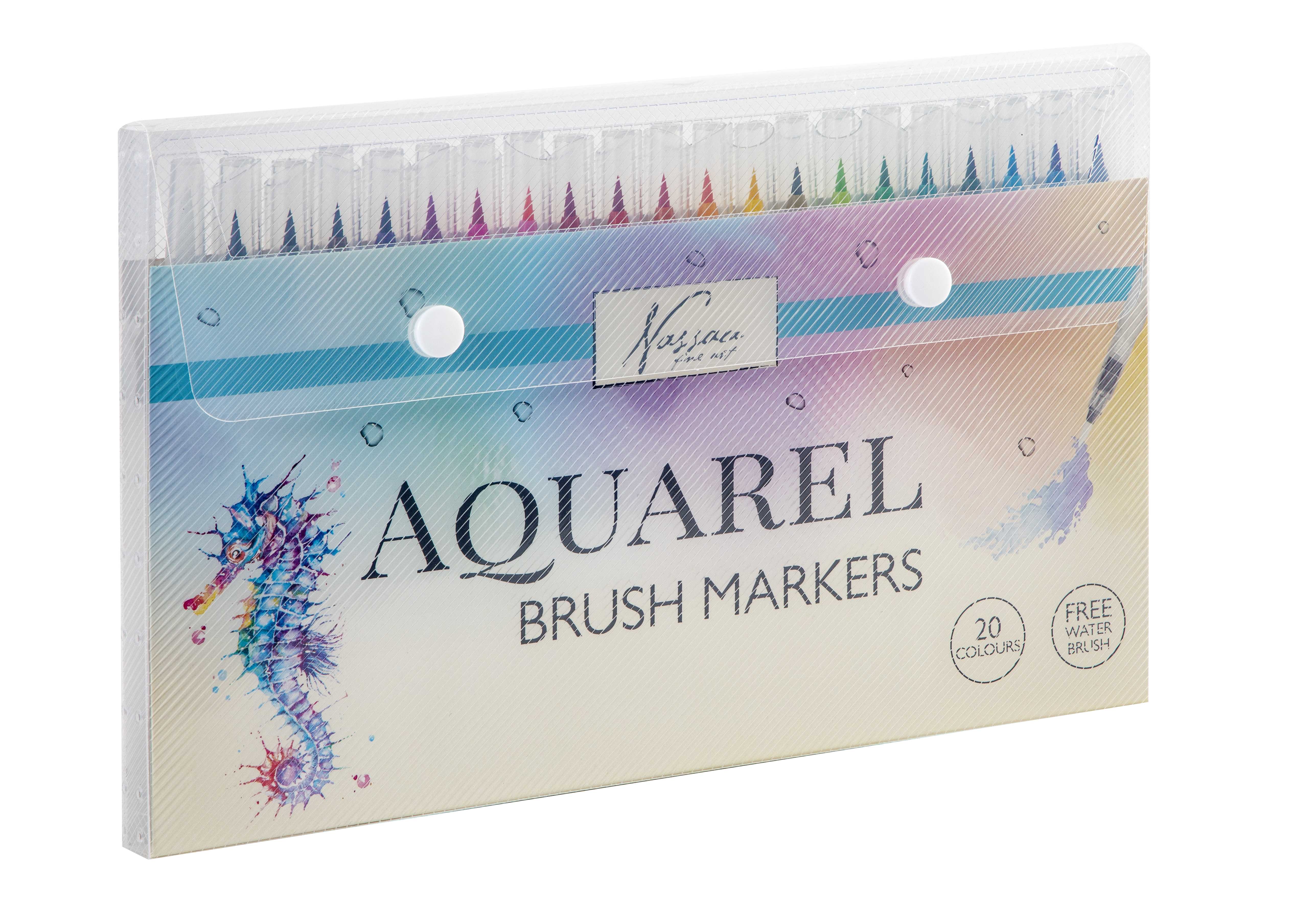 Aquarell-Pinselstifte mit 1 Wasser-Pinselstift 20er