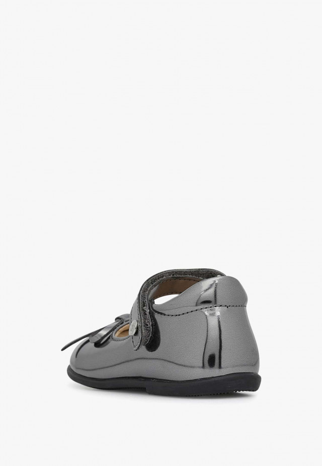NATURINO BALLETBallerinas aus gespiegeltem Leder, Silber