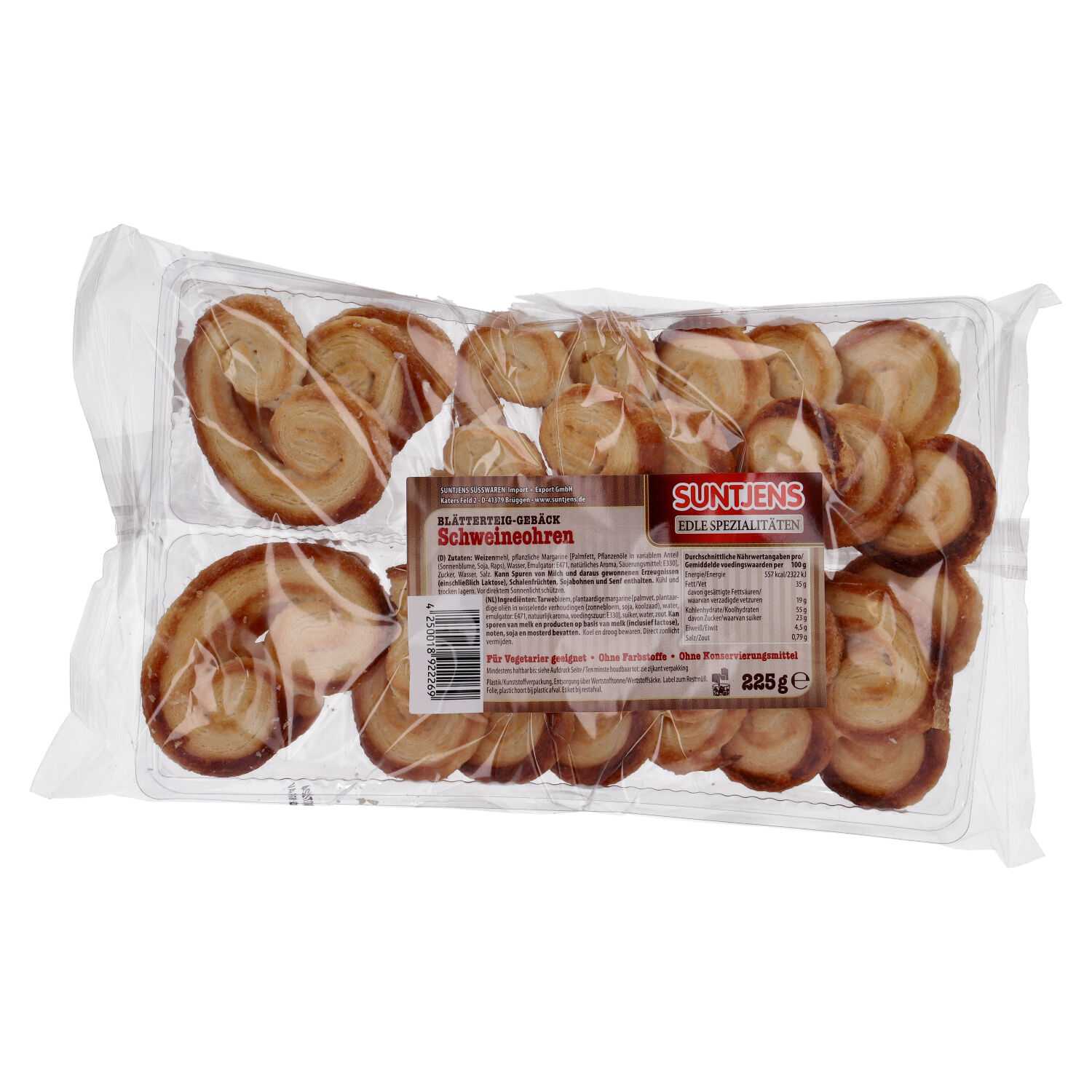 Blätterteiggebäck Schweineöhrchen