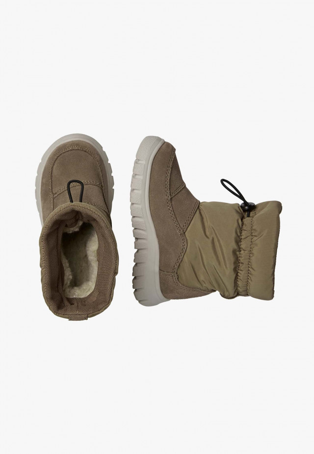 NATURINO VARNA 2 WP.Stiefel aus Veloursleder und technischem Gewebe, Hellbraun