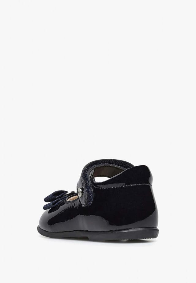 NATURINO JETE'Ballerinas aus Lackleder, Dunkelblau