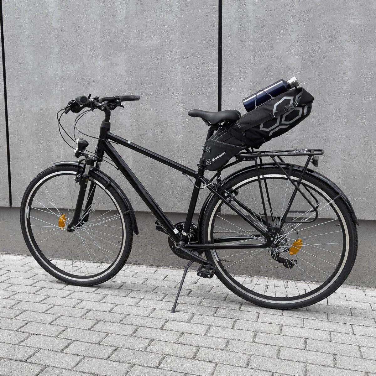 Geräumige Fahrrad Satteltasche Satteltasche groß 12l schwarz