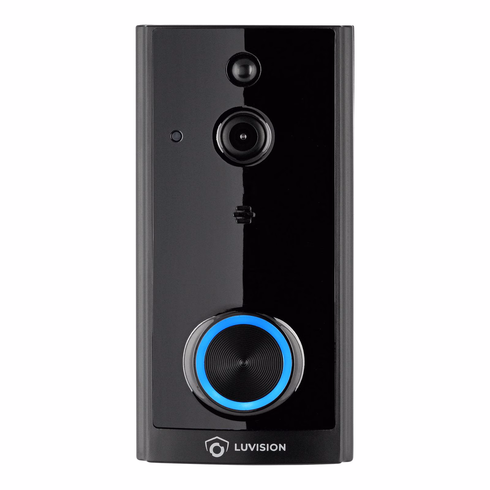 LUVISION WLAN Funk Video Türklingel mit Kamera Tuya App kompatibel Alexa Show Türglocke schwarz