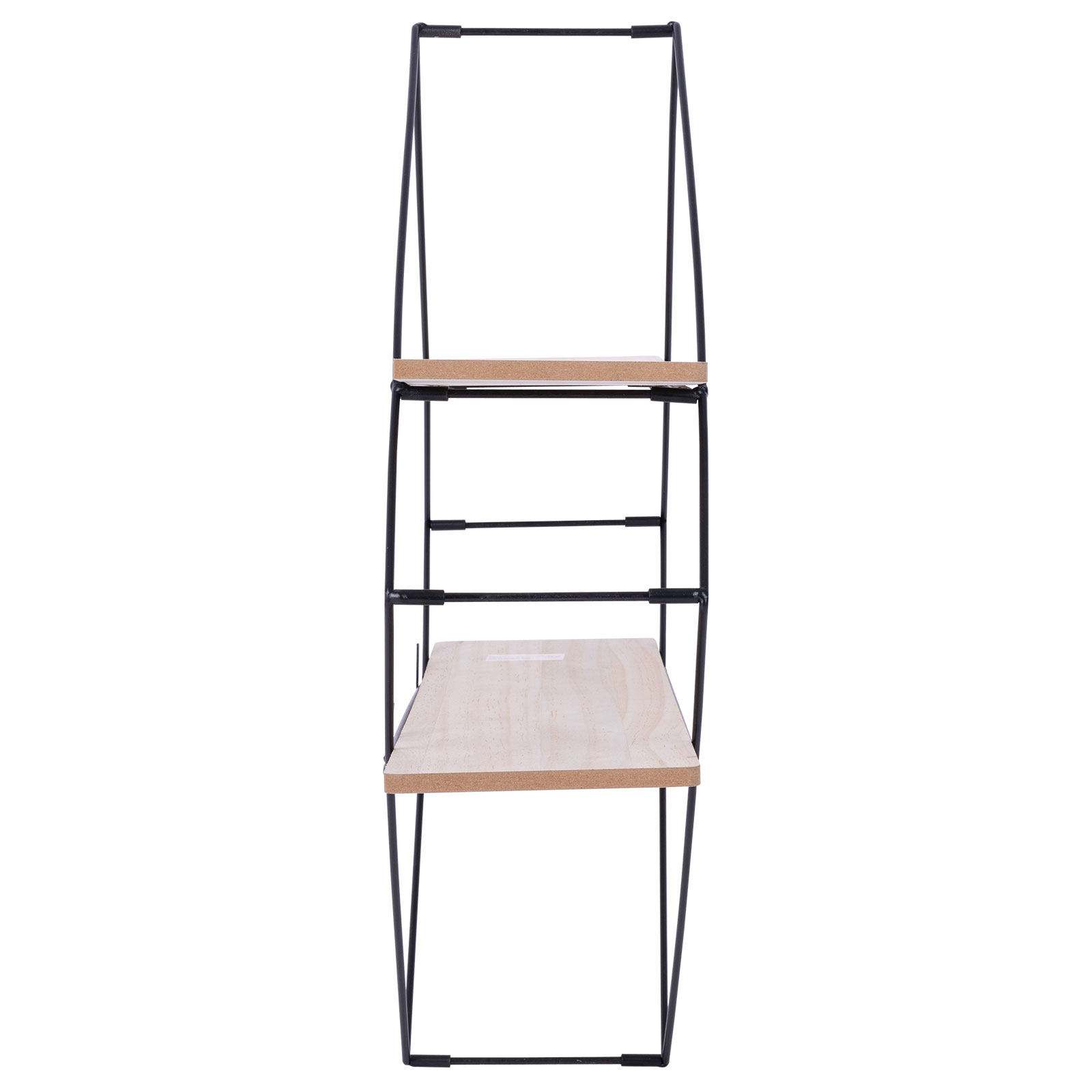 Wandregal - schwarz-natur - 60 cm