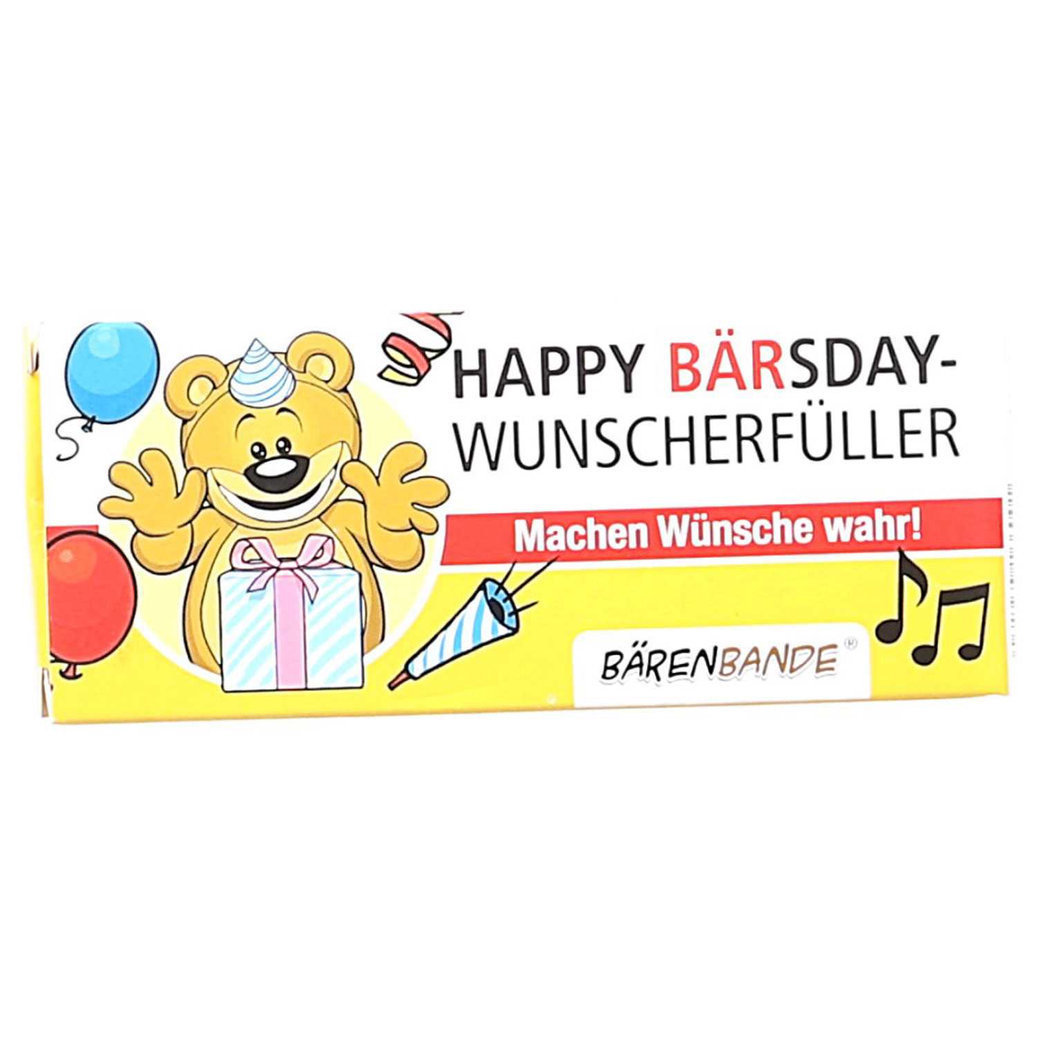 Traubenzucker Happy Bärsday Wunsch