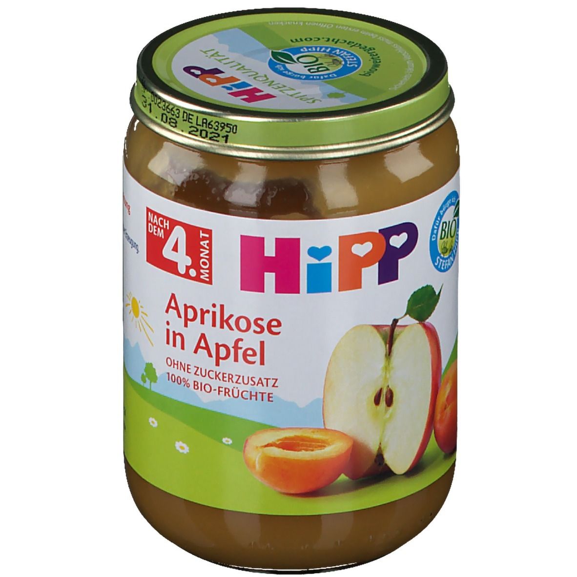 Hipp Aprikose in Apfel ab dem 5. Monat
