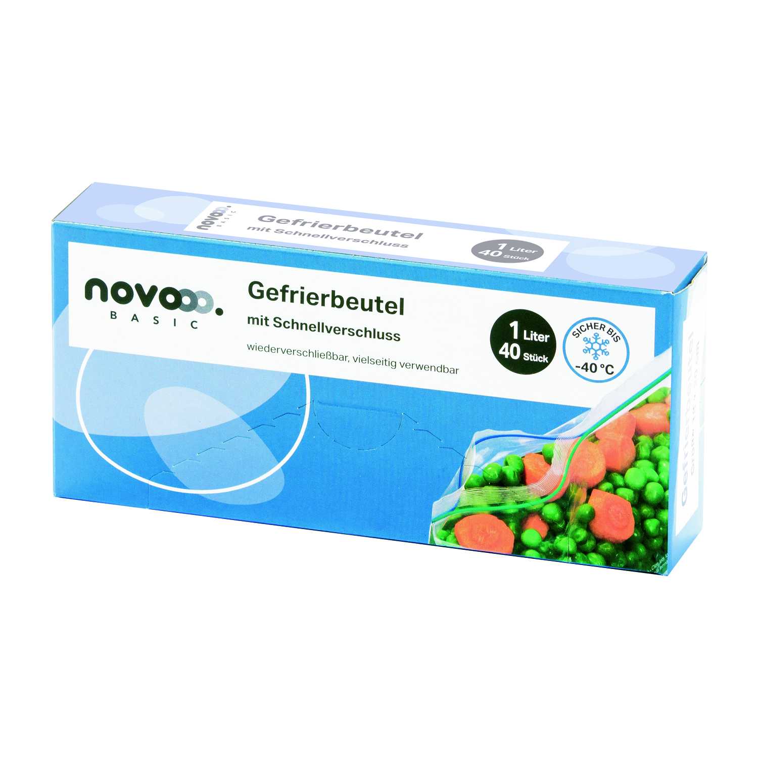 Gefrierbeutel 1ltr. 40St. wiederverschließbar
