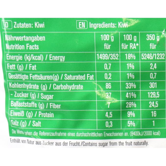 Kiwi Fruchtchips, 350g von Pol's Freeze Fresh