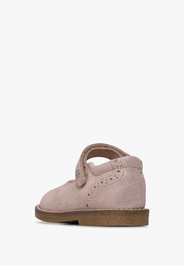 NATURINO FROCCBallerinas aus glitzerndem Veloursleder, Rosa