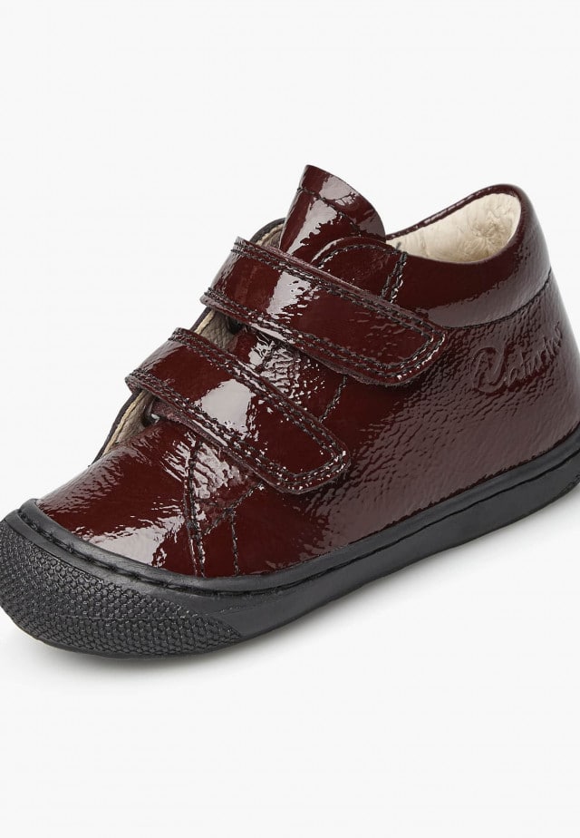 NATURINO COCOON VLLauflernschuhe aus Lackleder, Bordeaux
